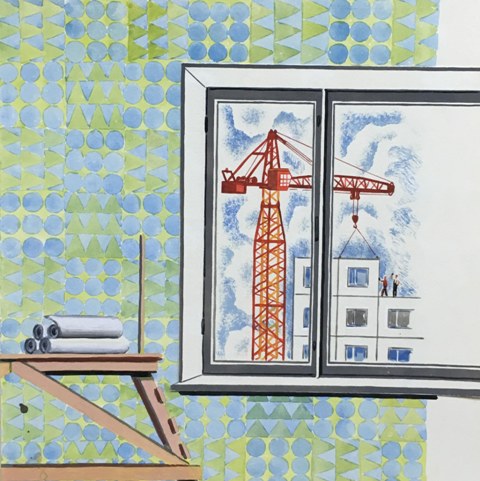 Вид из окна. Иллюстрация к книге М.А. Беляева 
